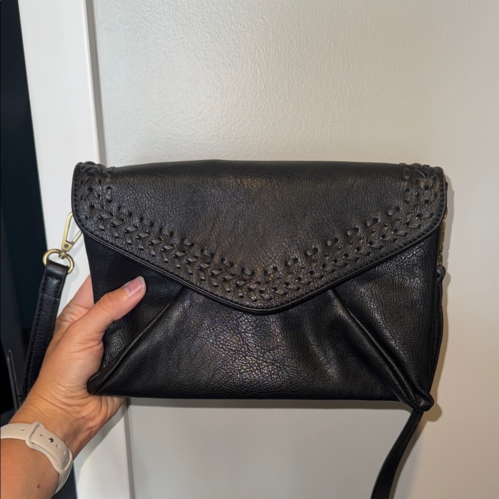Anthropologie black shoulder bag